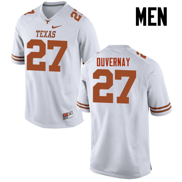 Men #27 Donovan Duvernay Texas Longhorns College Football Jerseys-White - Click Image to Close